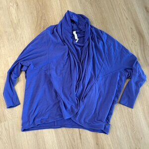 EUC Lululemon To & Flow Wrap Purple Cardigan Size 8 Yoga Sweater
